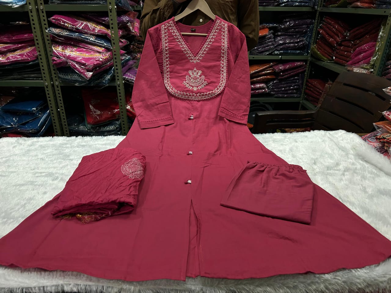 Chanderi hand block cotton