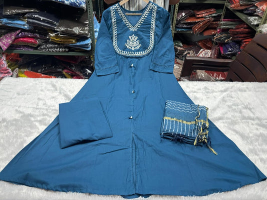 Chanderi hand block cotton